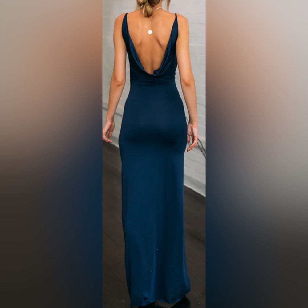 NWT Hello Molly Navy Slit Dress XS